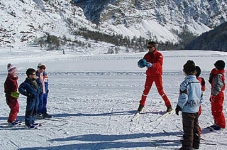 Clases de esquí para niños 